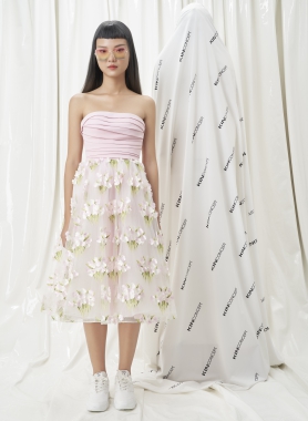 Đầm xoè đính hoa