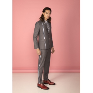 Vest caro viền ruy băng