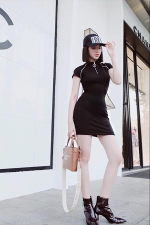 Jolie Nguyen wearing I am who i am  #baseballcap