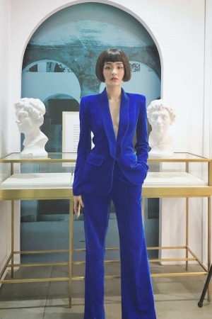 Hien Ho in style with Kin Concept premium velvet suits 